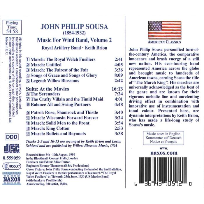 SOUSA: Music for Wind Band vol. 2 - slide-1