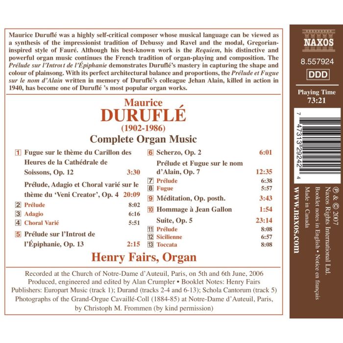 Durufle: Organ Music - slide-1