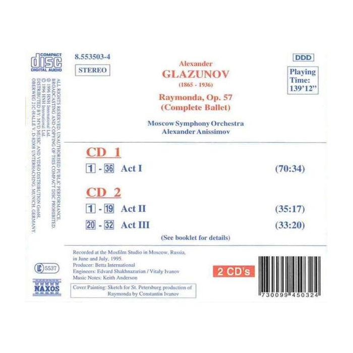 GLAZUNOV: Raymonda, Op.57 - Orchestral Works, Vol. 1 - slide-1