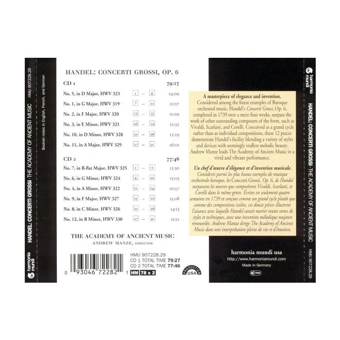 Handel: : Concerti grossi op. 6 - slide-1