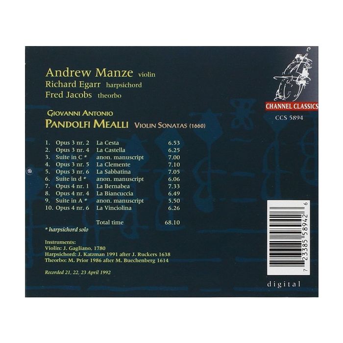 Pandolfi: Violin Sonatas - slide-1