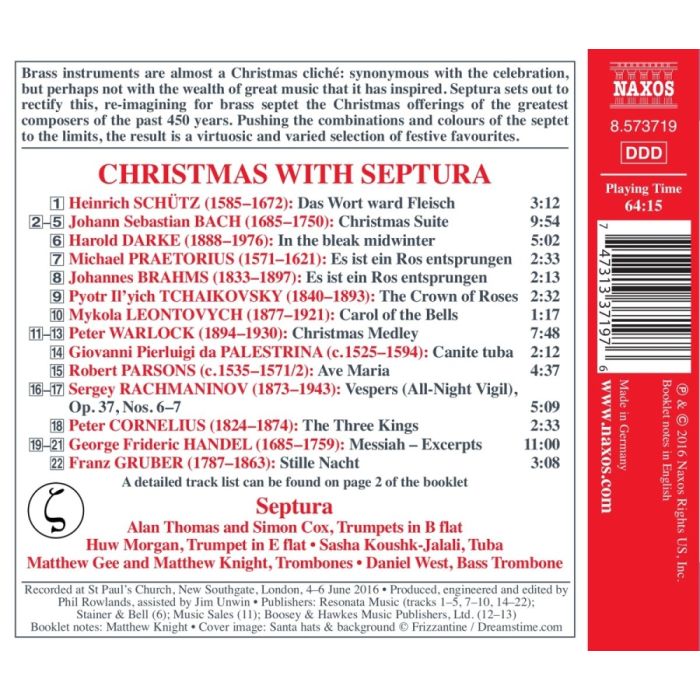 Christmas with Septura - Bach; Handel; Rachmaninov; Warlock - slide-1