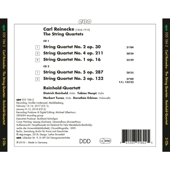 Reinecke: Complete String Quartets - slide-1