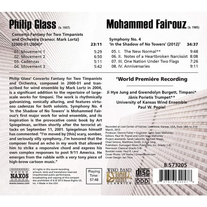 Glass: Concerto Fantasy, Fairouz: Symphony No. 4 - slide-1