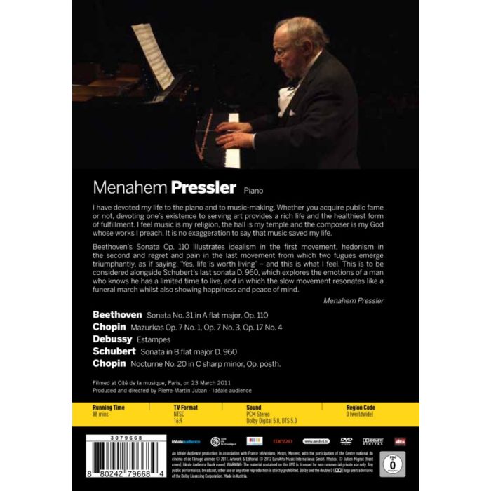 Pressler Menahem recital Cité de la Musique / 3079668 - slide-1