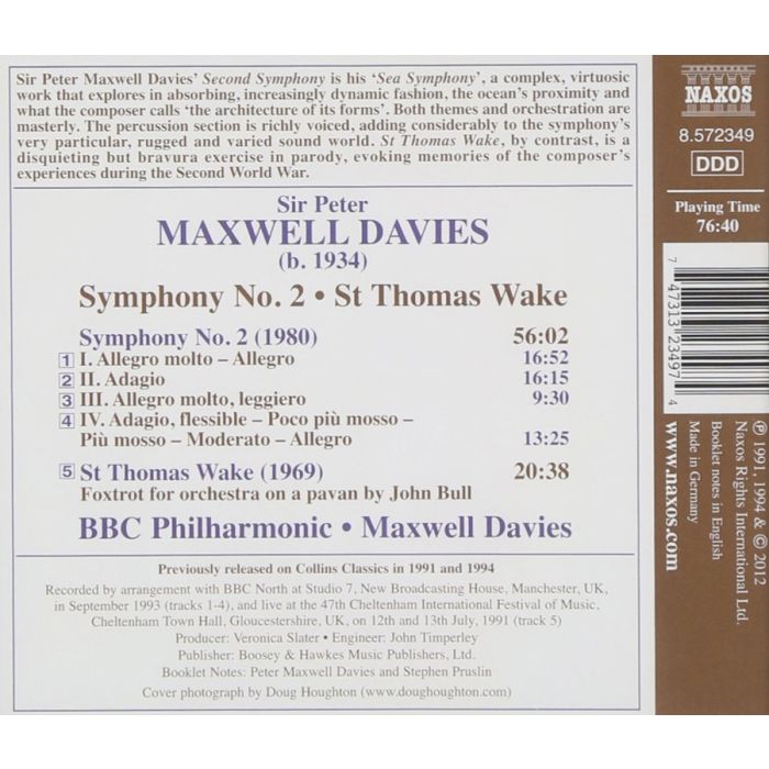 Maxwell Davies: Symhony No. 2, St Thomas Wake - slide-1