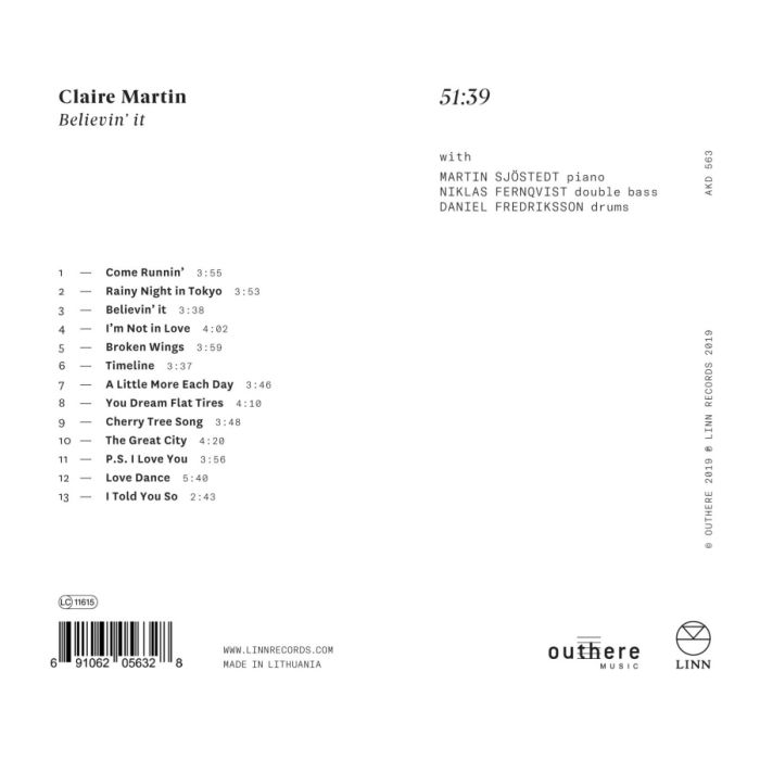 Claire Martin: Believin' it - slide-1