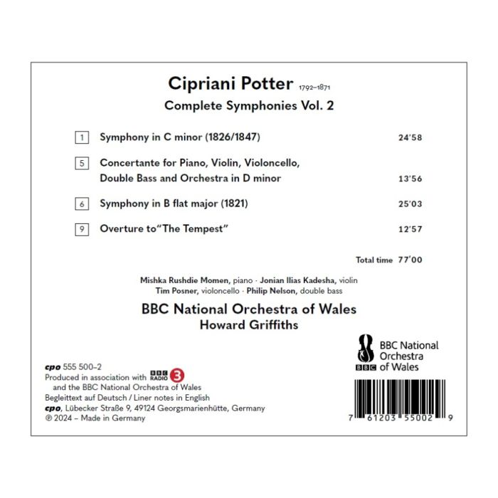 Potter: Complete Symphonies Vol. 2 - slide-1