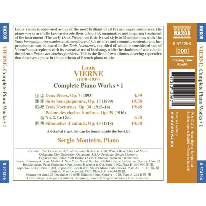 Vierne: Piano Works Vol. 1 - slide-1