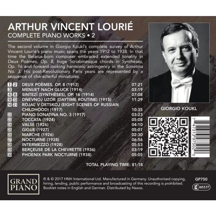 Lourie: Piano Works Vol. 2 - slide-1