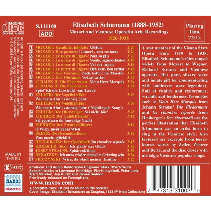 Mozart and Viennese Operetta Aria Recordings - slide-1