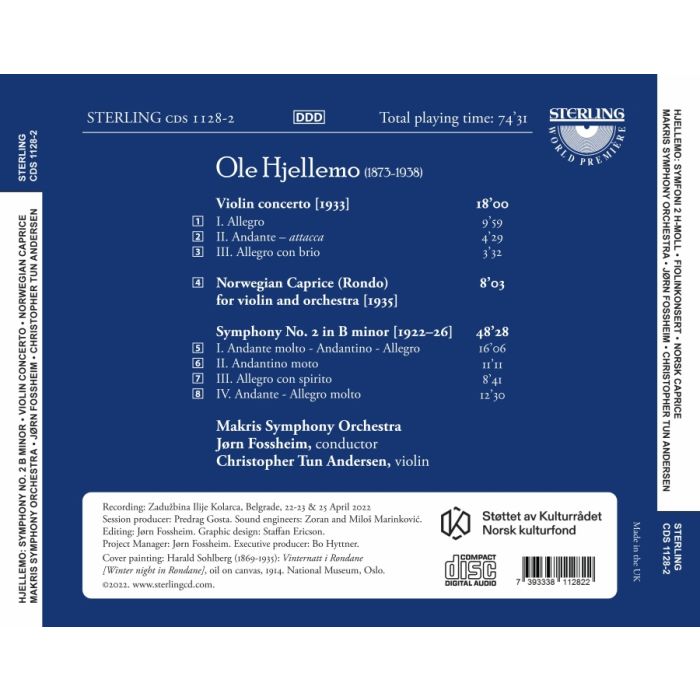 Hjellemo: Symphony No.2; Violin Concerto; Norwegian Caprice - slide-1