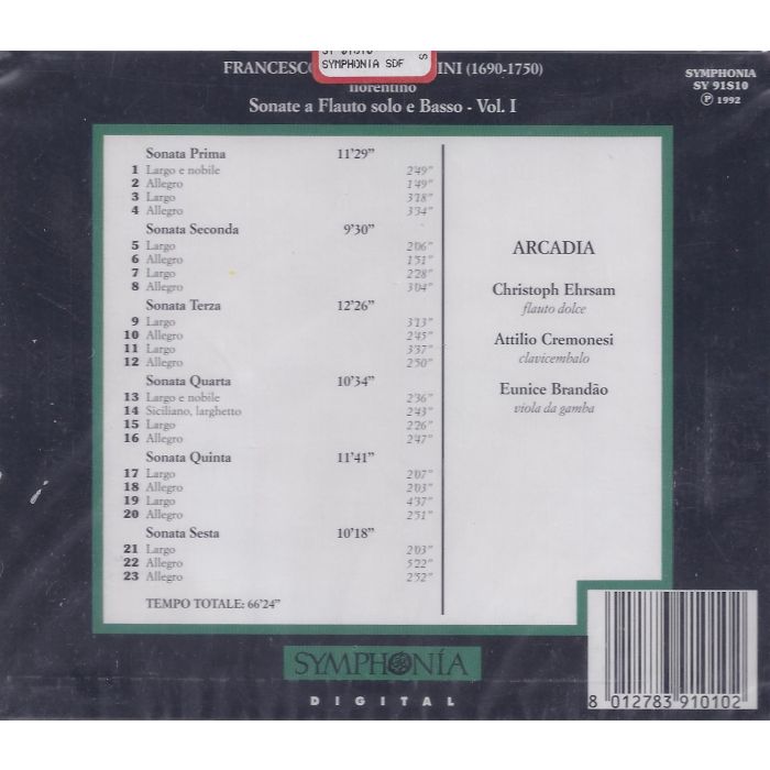 Veracini: Sonate per Flauto e Basso - slide-1