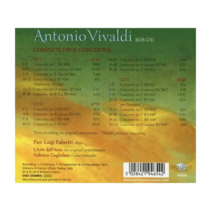 Vivaldi: Complete Oboe Concertos - slide-1