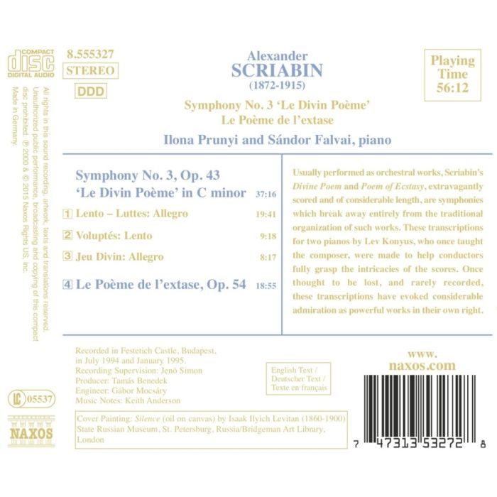 SCRIABIN: Symphony No. 3; Le Poeme de l'extase - slide-1
