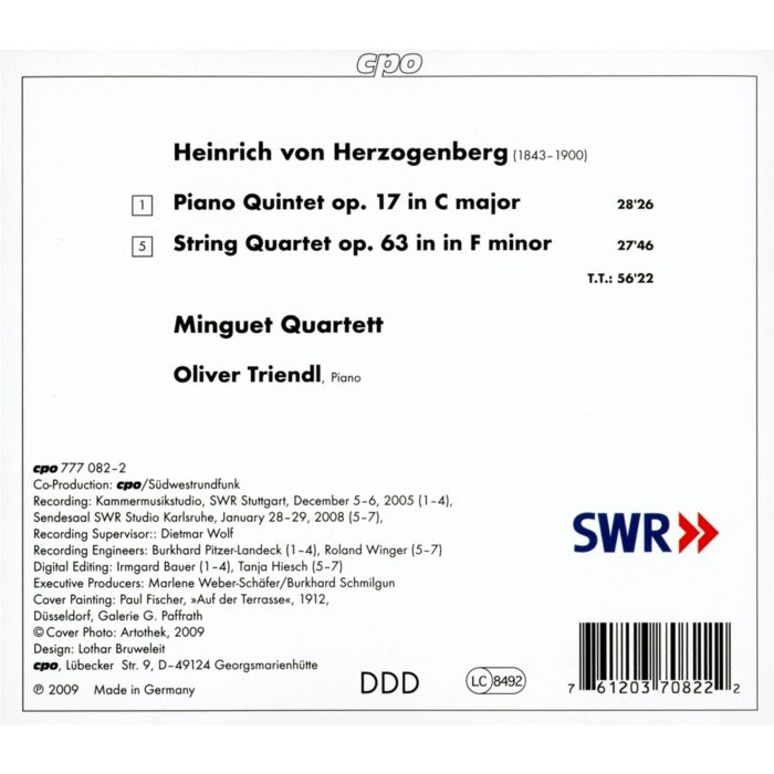 HERZOGENBERG: String quartet op.63 - slide-1