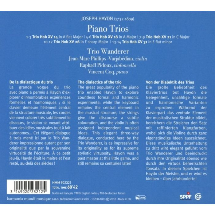 Haydn: Piano Trios HOB XV: 14, 18, 21 , 26 & 31    - slide-1