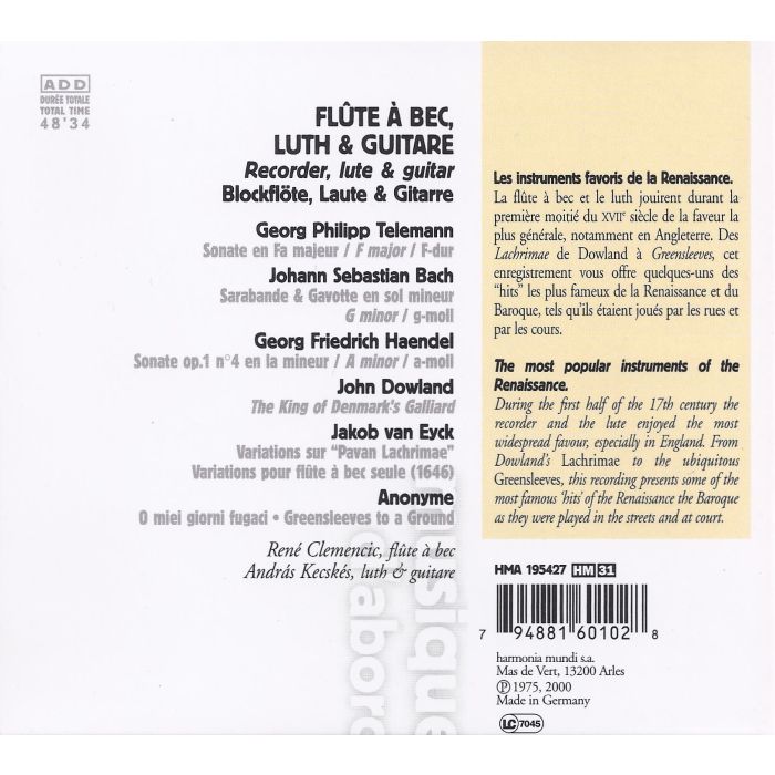 Flute a bec, luth et guitare  - slide-1