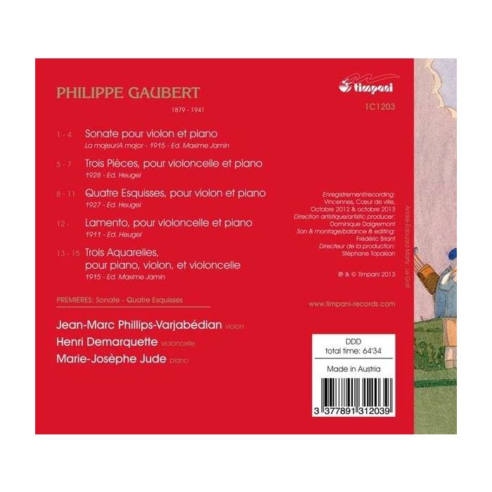 Gaubert: Violon, violoncelle & piano - slide-1