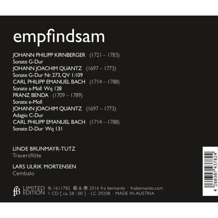 Empfindsam - Kirnberger; Quantz; C.P.E. Bach - slide-1