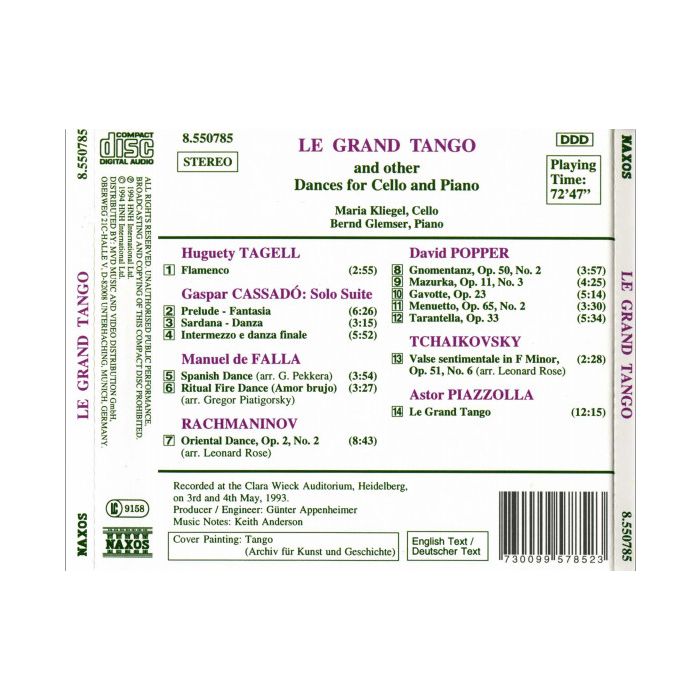 Le Grand Tango and Other Dances for Cello and Piano - slide-1