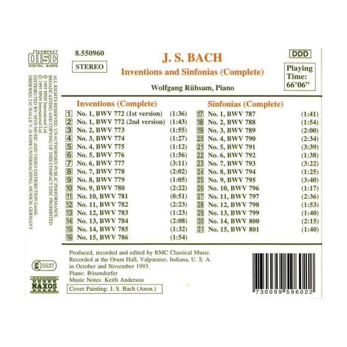 BACH: Inventions and Sinfonias - slide-1