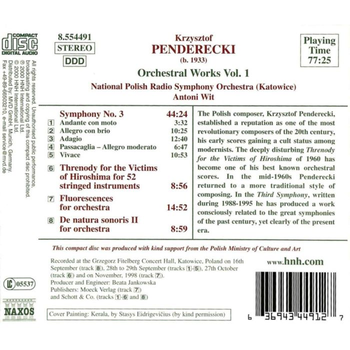 Penderecki: Orchestral Works Vol. 1 - slide-1
