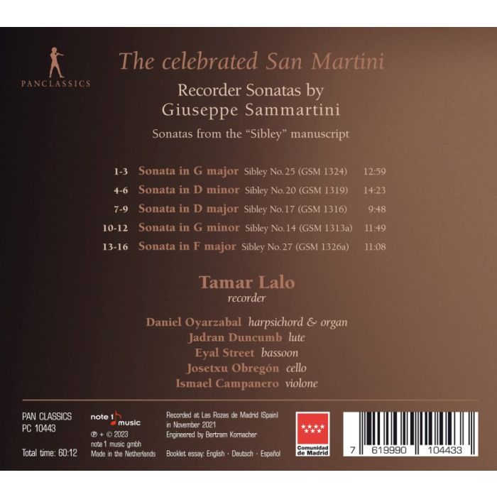 The Celebrated San Martini - Recorder Sonatas - slide-1