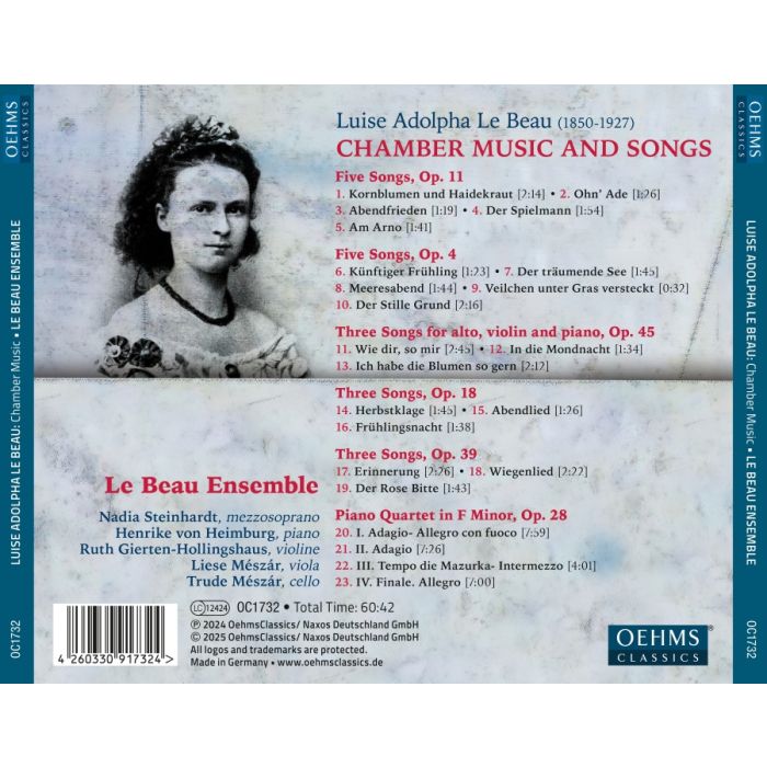 Le Beau: Chamber Music & Songs - slide-1