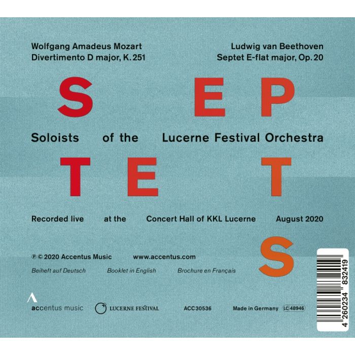 Mozart; Beethoven: Septets - slide-1