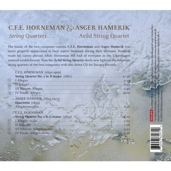 Horneman & Hamerik: String Quartets - slide-1