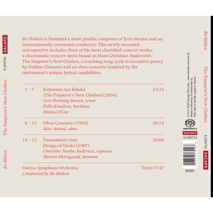 Holten: The Emperor's New Clothes; Oboe Concerto; Songs of Dusk - slide-1