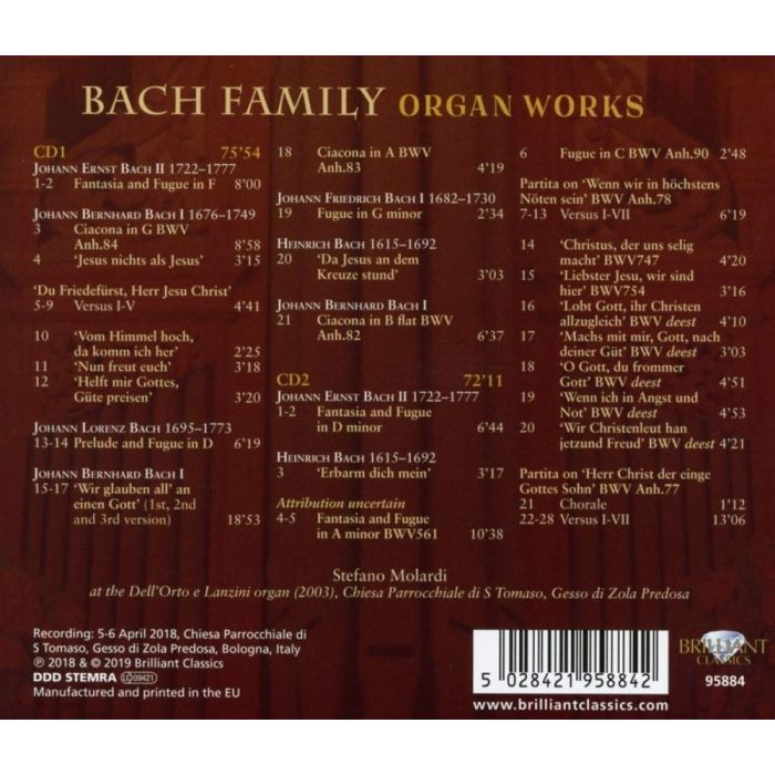 Bach Family: Organ Works - slide-1