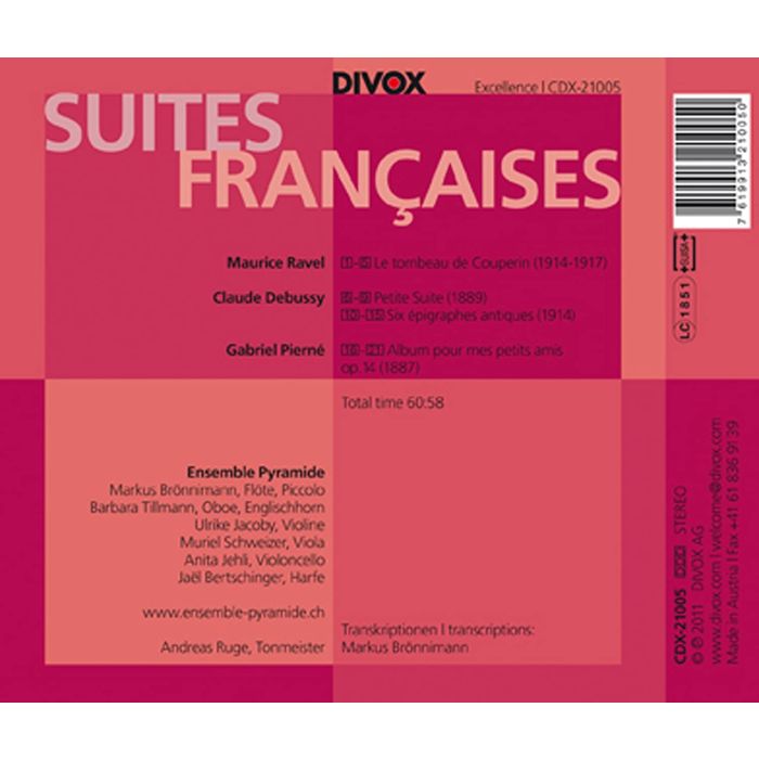 Pierné / Ravel / Debussy: Suites Francaises - slide-1