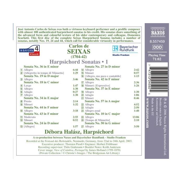 SEIXAS: Harpsichord Sonatas Vol. 1 - slide-1
