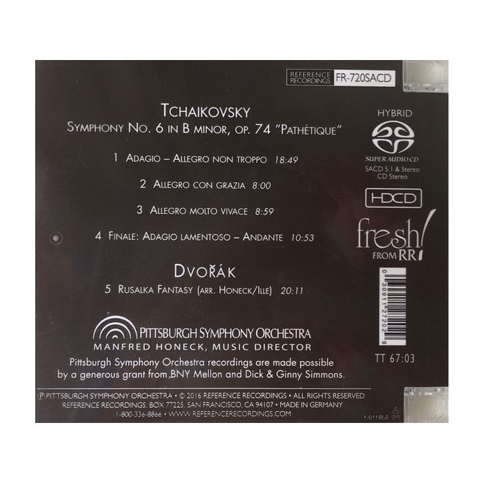 Tchaikovsky: Symphony No 6 / Dvorak: Rusalka Fantasy - slide-1