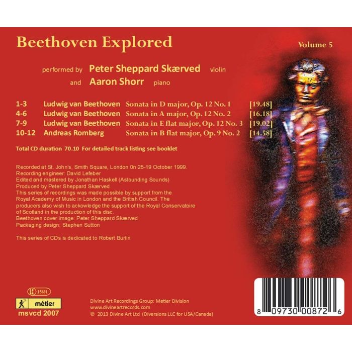 Beethoven Explored Vol. 5 - Sonatas for Piano and Violin Op. 12 Nos. 1 - 3 - slide-1