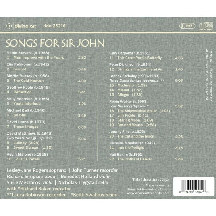 Songs for Sir John - A Tribute to Sir John Manduell - slide-1