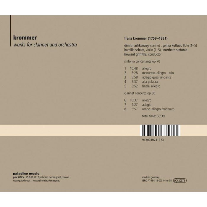 Krommer: Works for Clarinet and Orchestra - slide-1