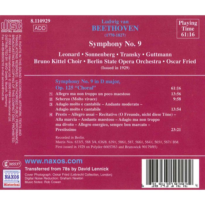 Beethoven: Symphonies Nos.9 - slide-1