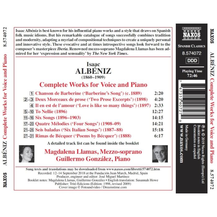 Albeniz: Complete Works for Voice and Piano - slide-1