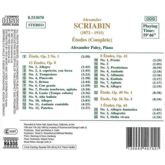 SCRIABIN: Etudes (Complete) - slide-1