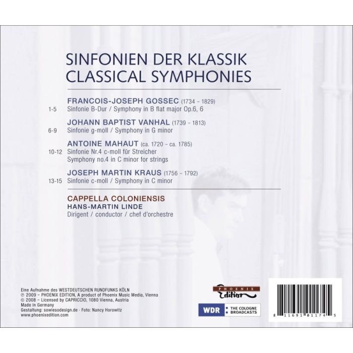 Classical Symphonies - GOSSEC, VANHAL, MAHAUT, KRAUS - slide-1