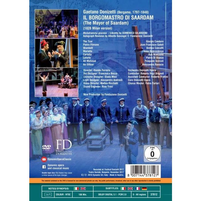 Donizetti: Borgomastro di Saardam - slide-1