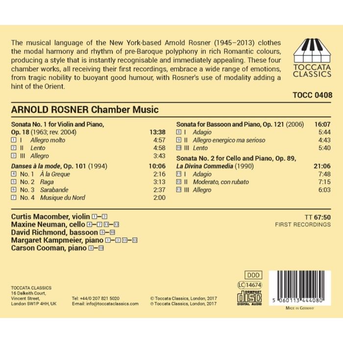Rosner: Chamber Music - slide-1