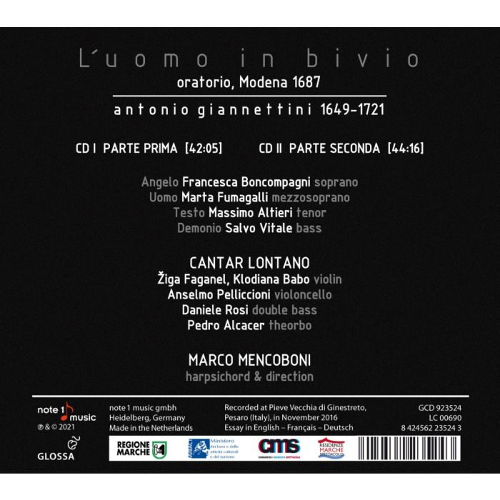 Giannettini: L'uomo in bivio (oratorio, 1687) - slide-1