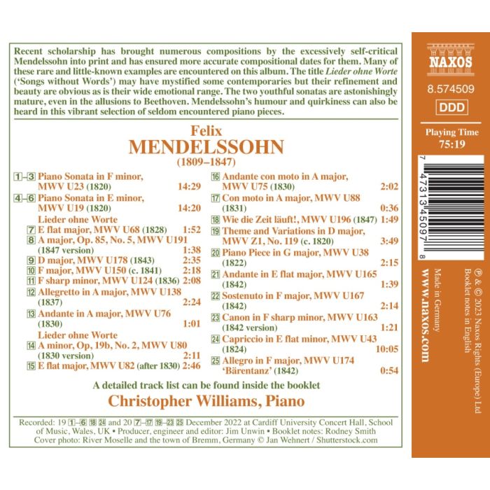 Mendelssohn: Piano Rarities - slide-1