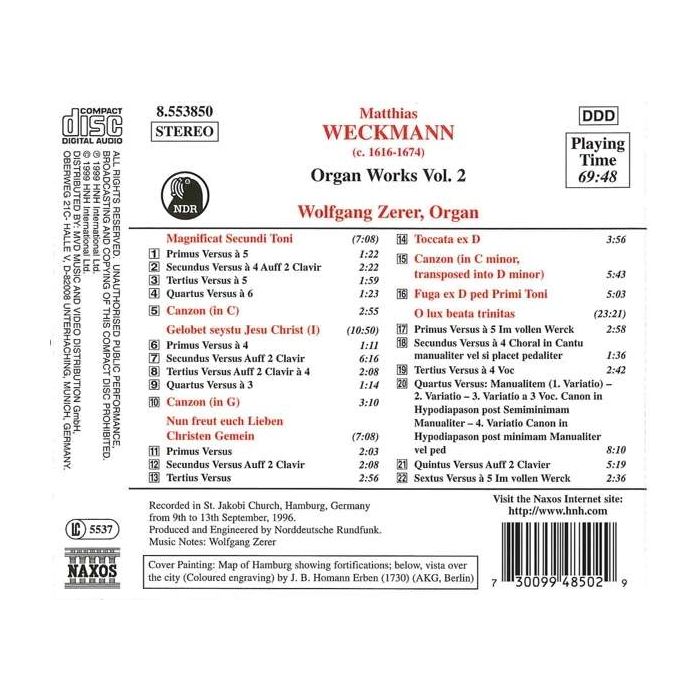 WECKMANN: Organ Works, Vol. 2 - slide-1