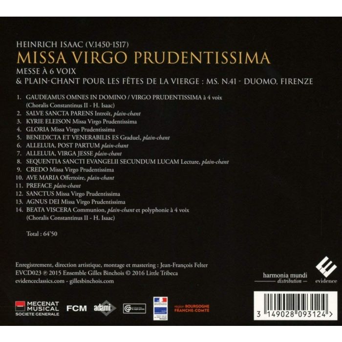 Isaac: Missa Virgo Prudentissima - slide-1