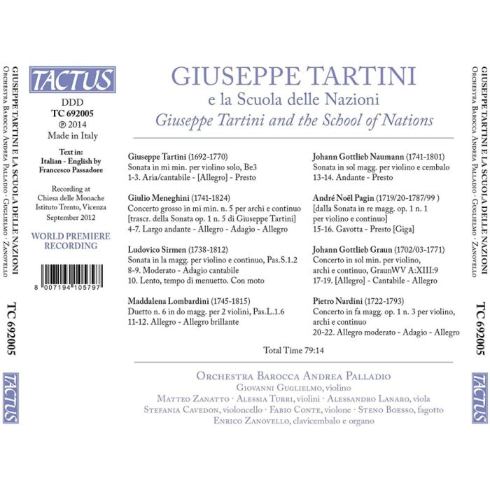 Tartini: Concertos & Sonatas - slide-1